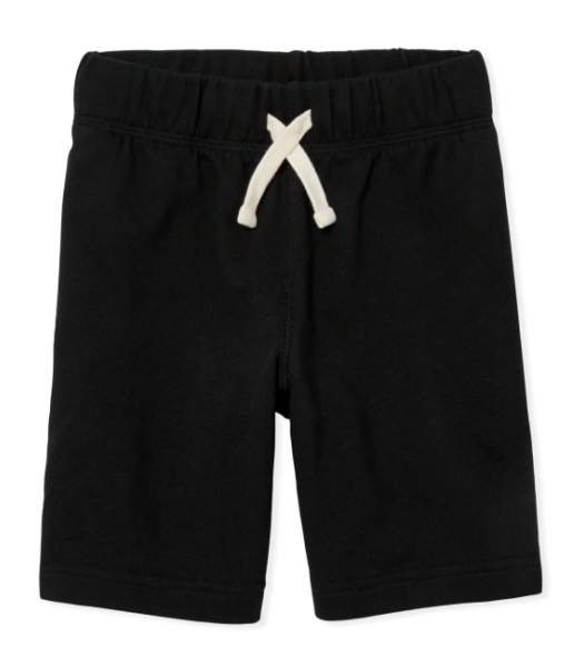 Childrens Place Black Jogger Drawstring Shorts